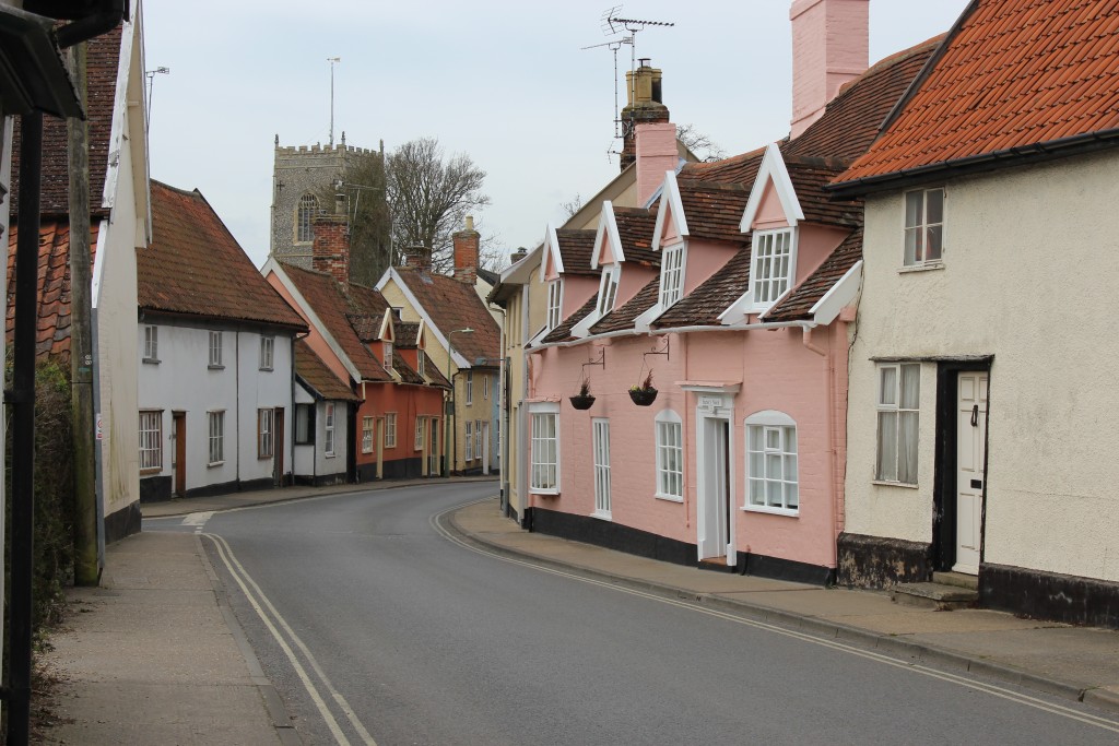 View looking down Castle Street towards Framlingham Castle