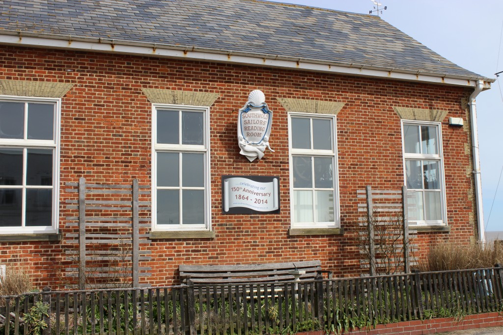 Seating outside the Sailors' Reading Room