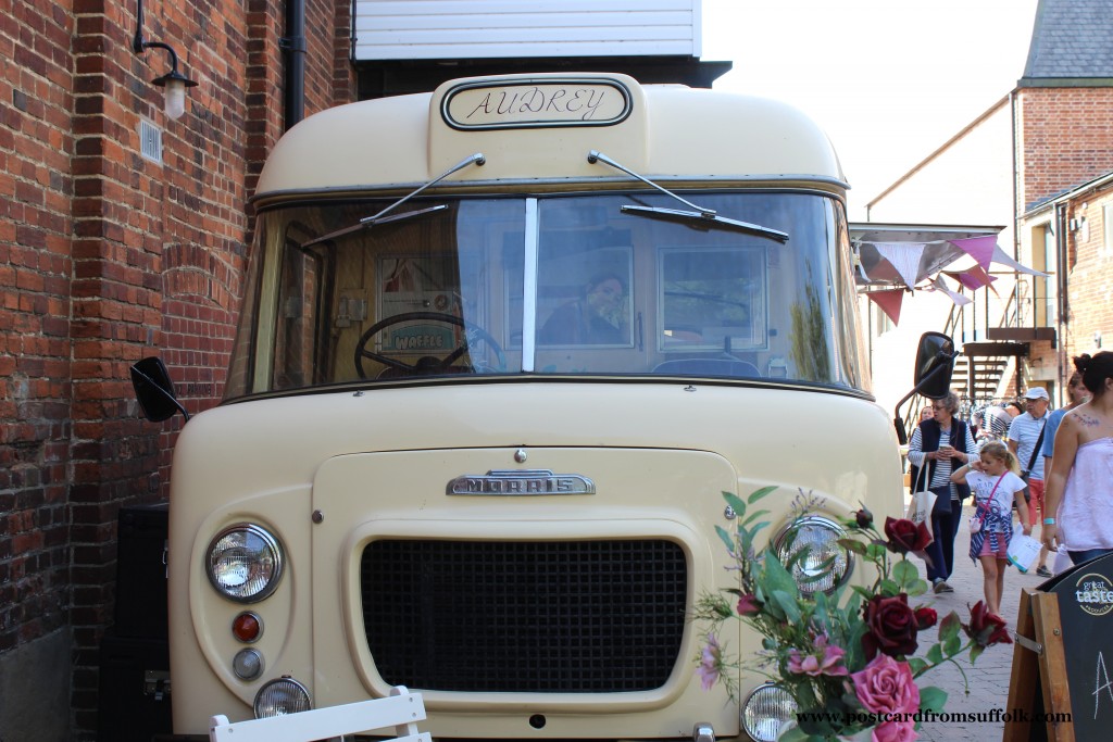 Audrey at Aldeburgh Food and Drink Festival Alder Tree ice cream