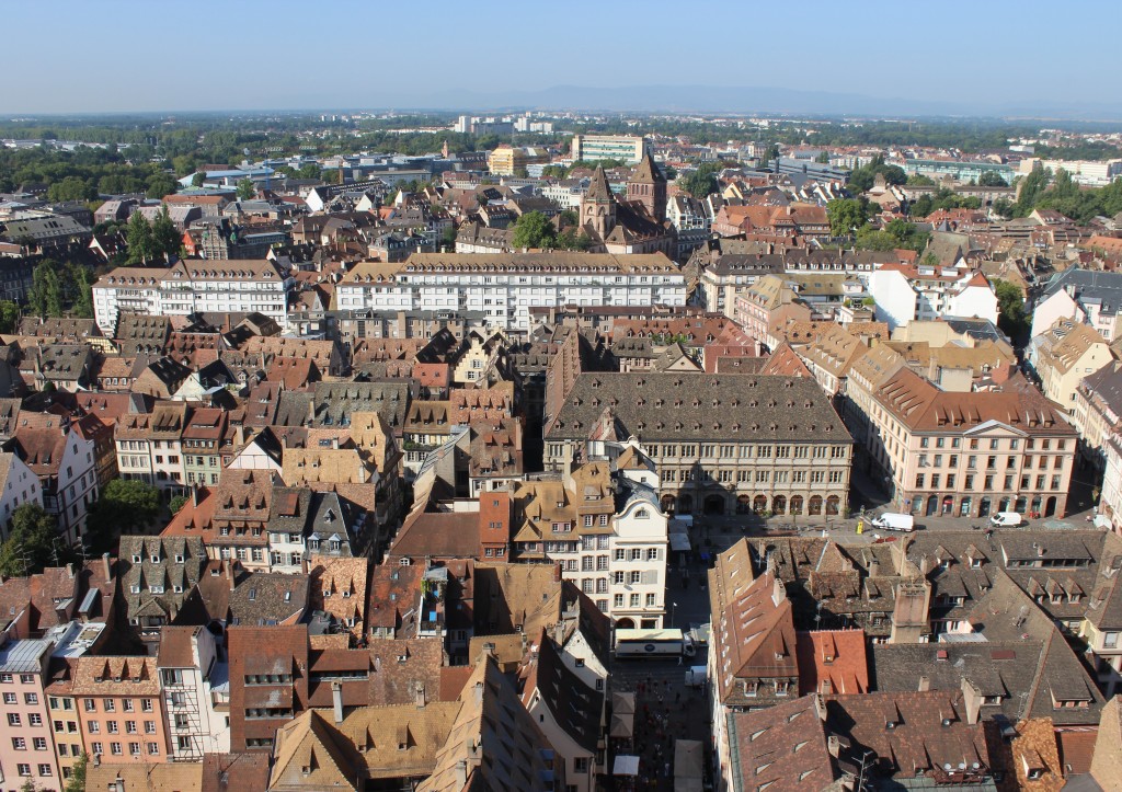 view from strasbourg cathedral notre dame