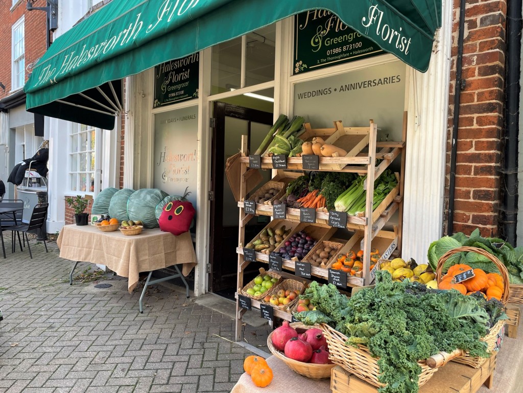 Halesworth florist and greengrocwer shop